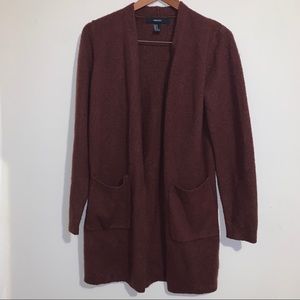 Forever 21 Maroon Cardigan